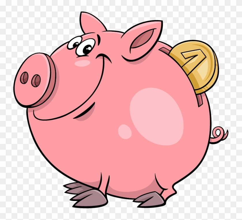 Free Ozona Bank Piggy Bank - Dibujo Hucha Clipart #1722310