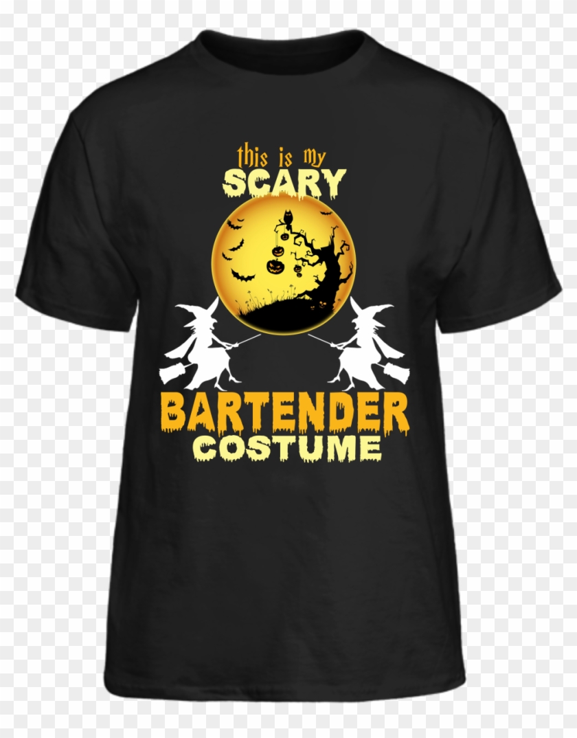 Halloween This Is My Scary Bartender Costume - Active Shirt Clipart