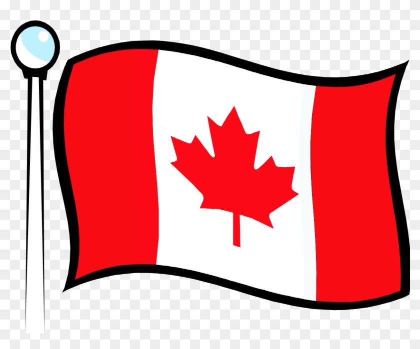 Canada Flag Clipart Png - Cartoon Canada Flag Png Transparent Png #1722945