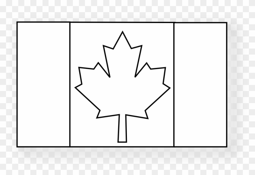 Canadian 2 Black White Pinterest Flag Drapeau Flagartist - Canadian Flag Line Art Clipart #1723149