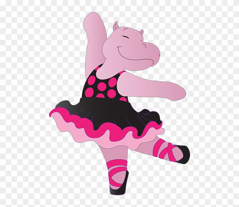 Hippo Clipart Ballerina - Pink Hippo In A Tutu - Png Download #1723233