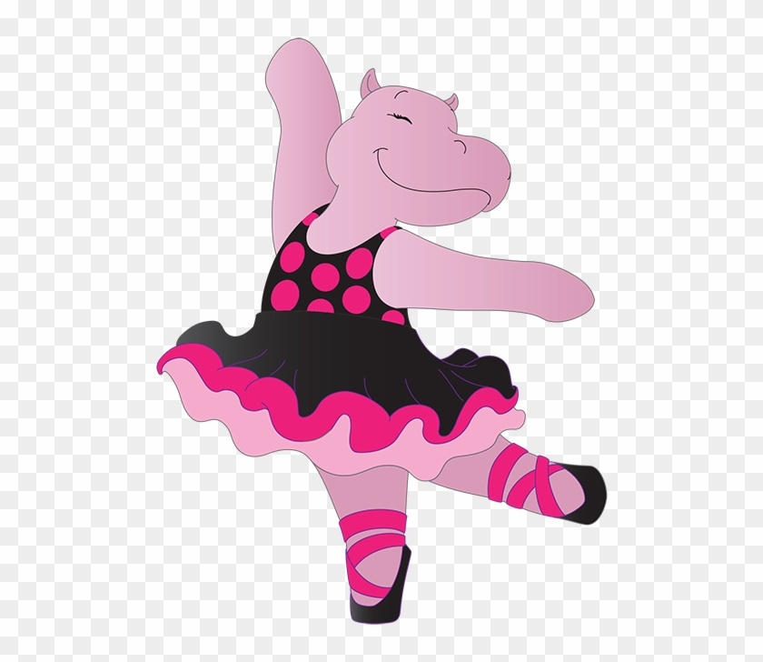 Hippo Clipart Ballerina - Pink Hippo In A Tutu - Png Download