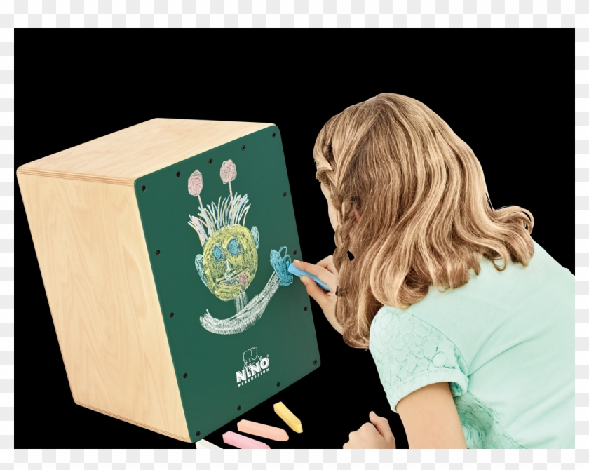Chalkboard Cajon Bild1 - Girl Clipart #1723519