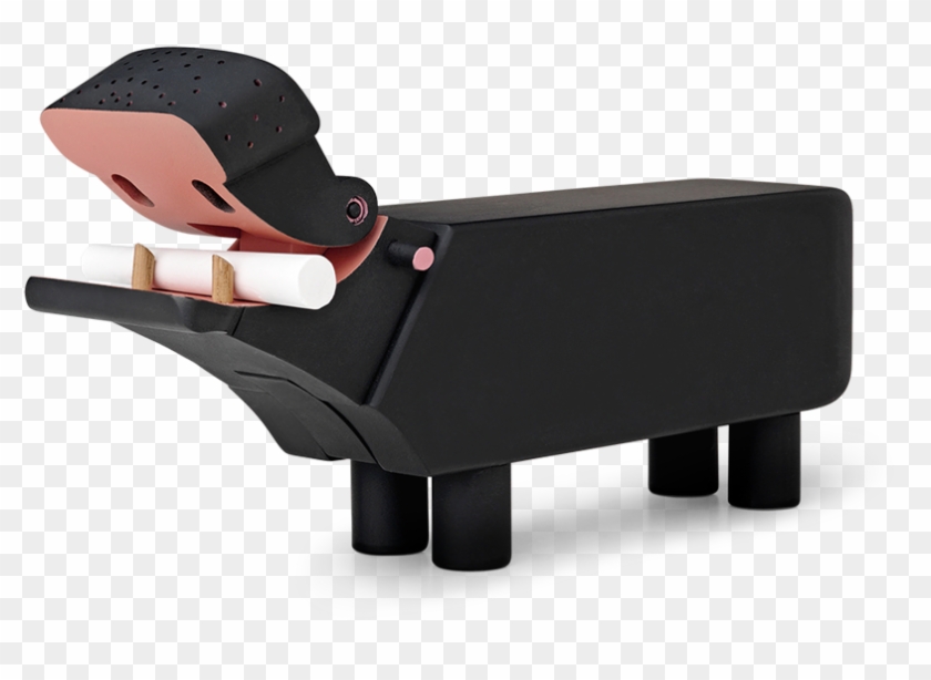 Hippo Black - Kay Bojese Figurer Clipart #1723521
