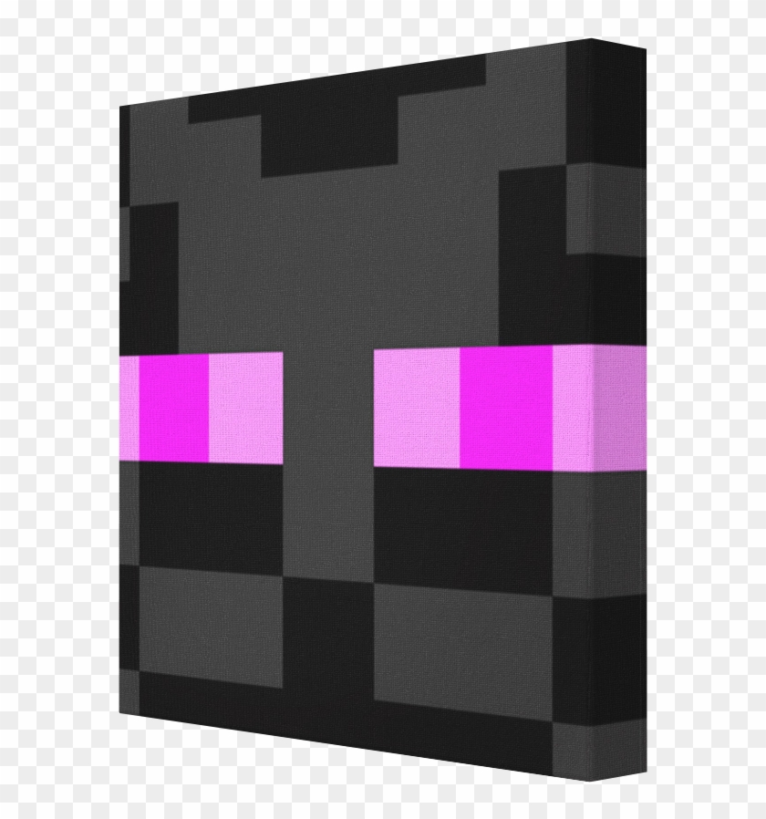 Minecraft Enderman Face Canvas From Pics On Canvas - Enderman Painting Clipart #1723985