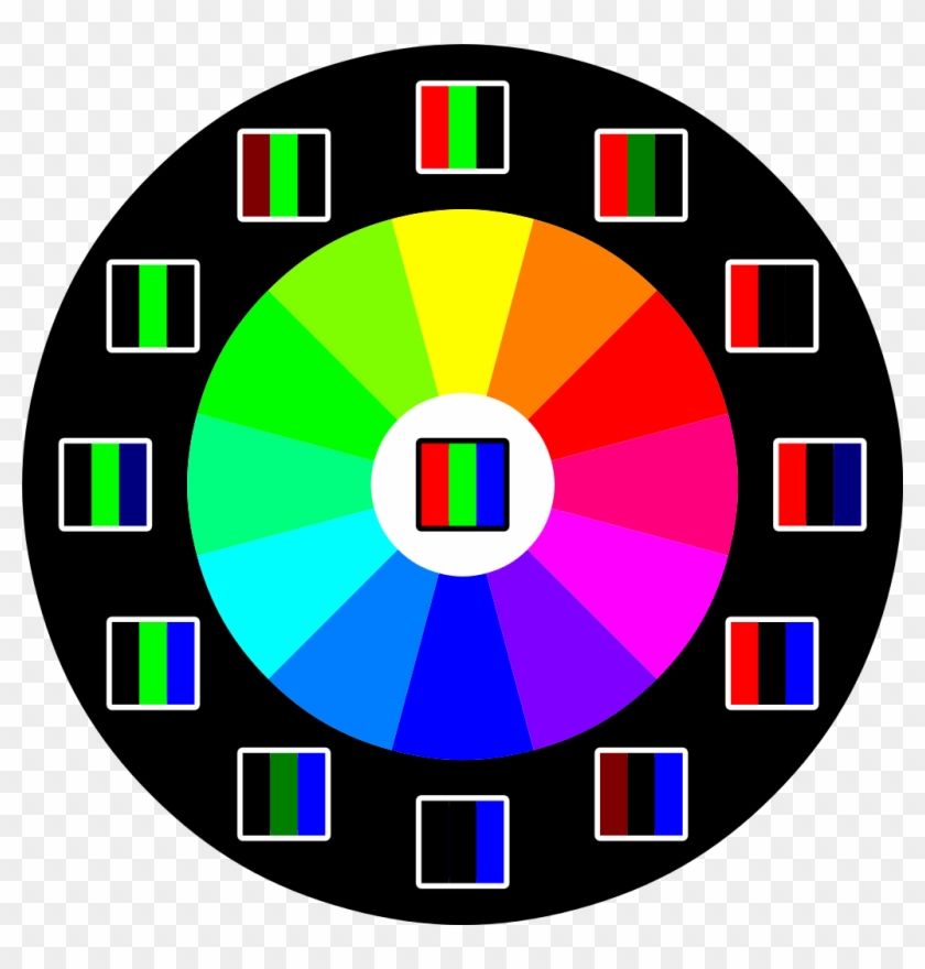 Rgb Color Wheel Pixel - Pixel Color Wheel Clipart