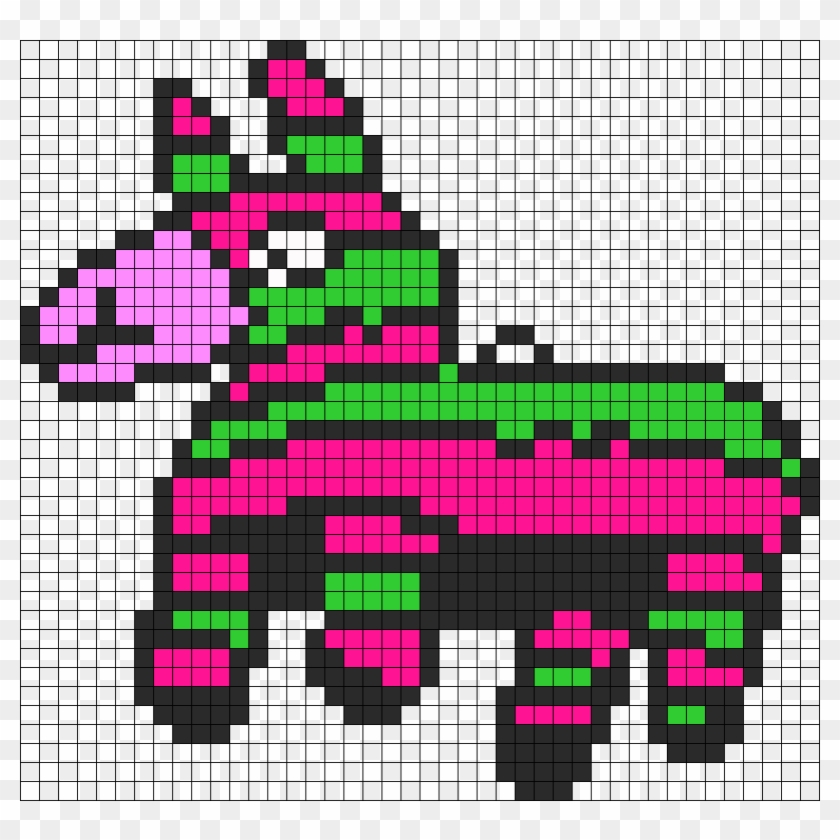 Manfried The Pinata Perler Bead Pattern / Bead Sprite - Creative Arts Clipart #1724303