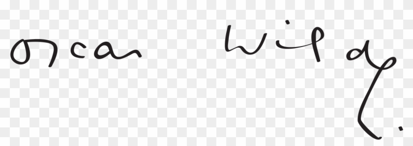Oscar Wilde Signature Clipart #1724385