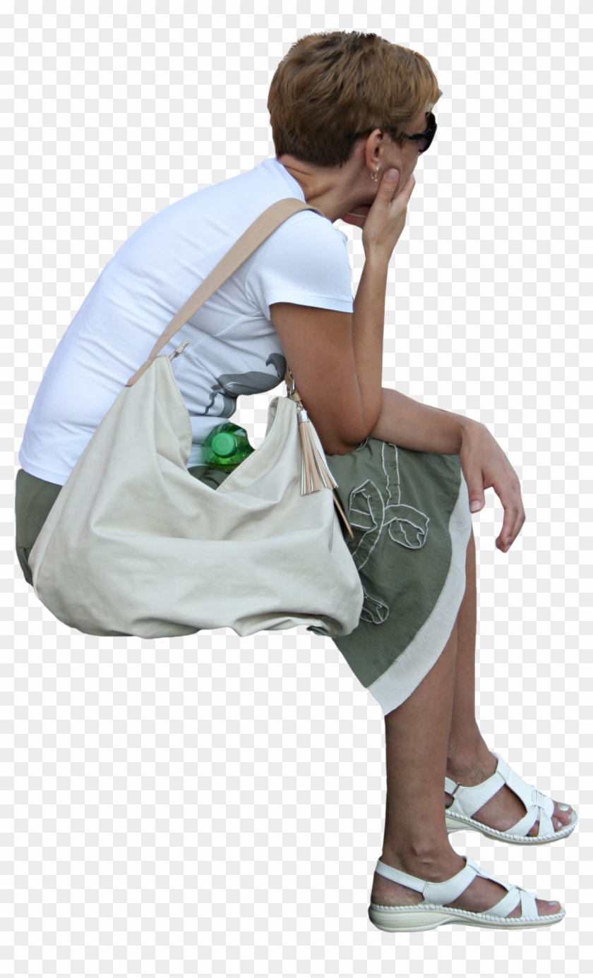 Woman Sitting Png - People Sitting Side View Png Clipart