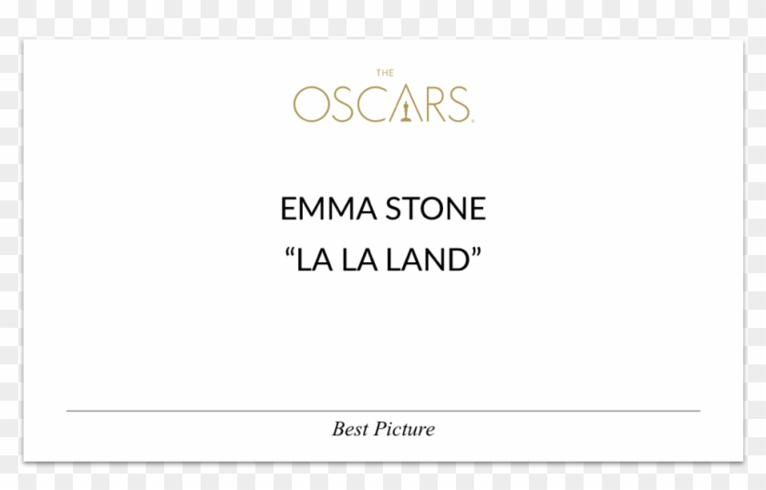 Original Best Actress Card - Oscar 2014 Clipart #1724593