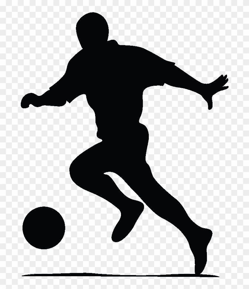 Joueur De Foot Png , Png Download - Silhouette Joueur De Football Clipart #1724625