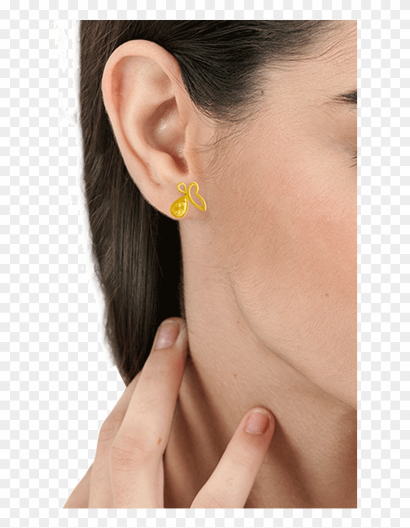 10k Yellow Gold Earrings - Pc Chandra Jewellers Earrings Clipart #1725066