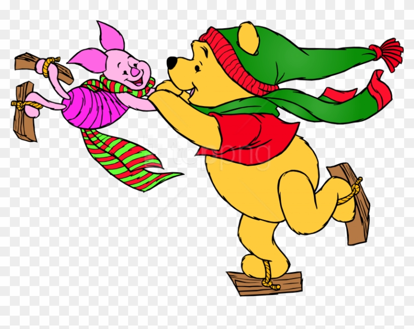 Free Png Download Winnie The Pooh And Piglet Skating - Winnie The Pooh Skating Clipart