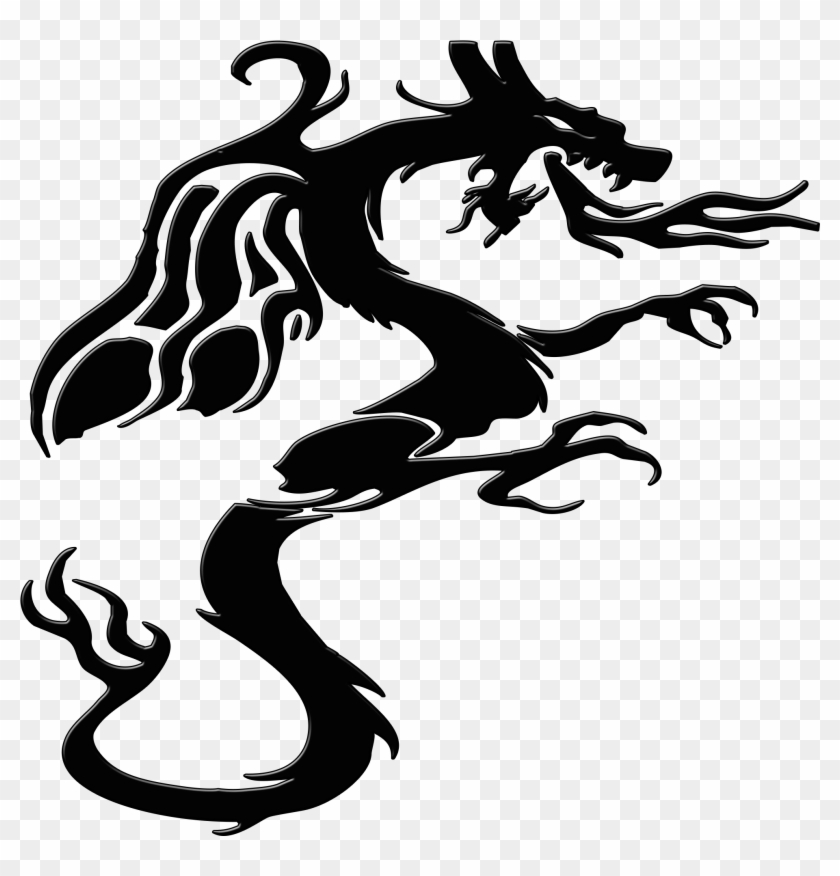 Dragon,monster,mythical - 神話 シルエット Clipart #1727412