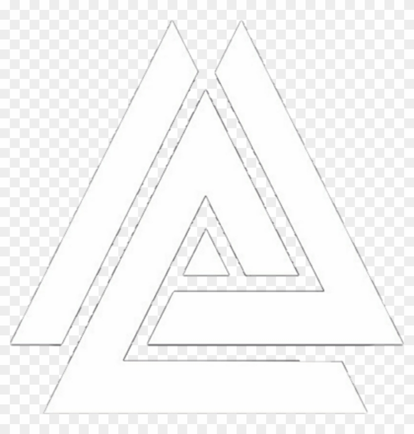 #triangle #white #triangles #lines #triangulo #blanco - Triangle Clipart