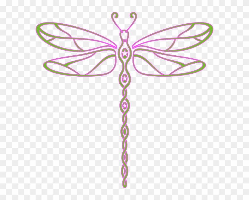 Small - Pink Dragonfly Clipart - Png Download
