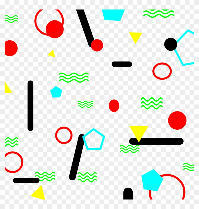 Memphis Effect Design Color Decorative Png And Psd Clipart