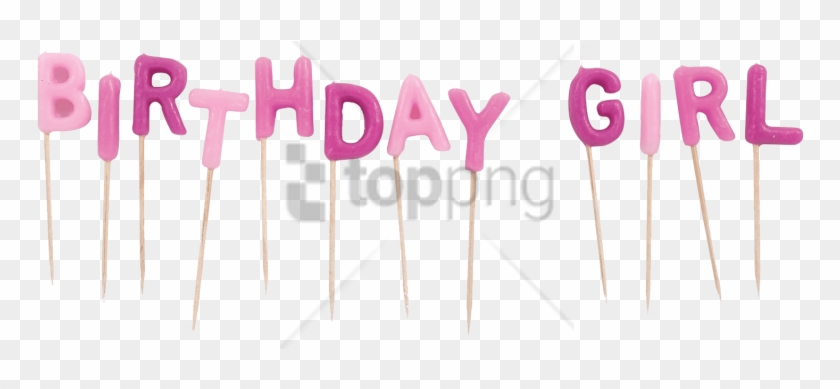 Free Png Birthday Girl Candles Png Image With Transparent - Happy Birthday Girl Png Clipart #1729064