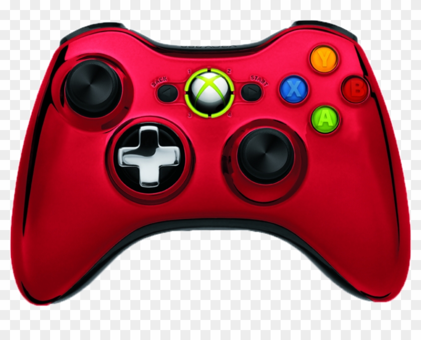 Red Chrome Xbox 360 Controller Clipart