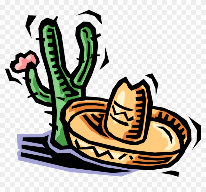 Vector Illustration Of Desert Vegetation Succulent Clipart #1729729