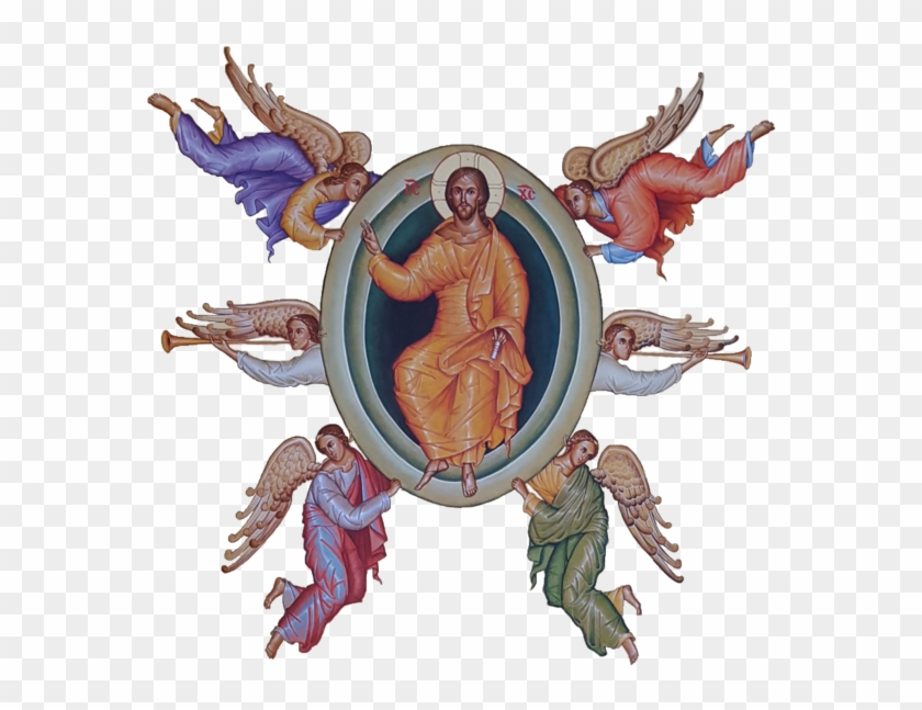 Icon Of The Ascension Of Our Lord - Ascension Of Christ Icon Clipart #1729736