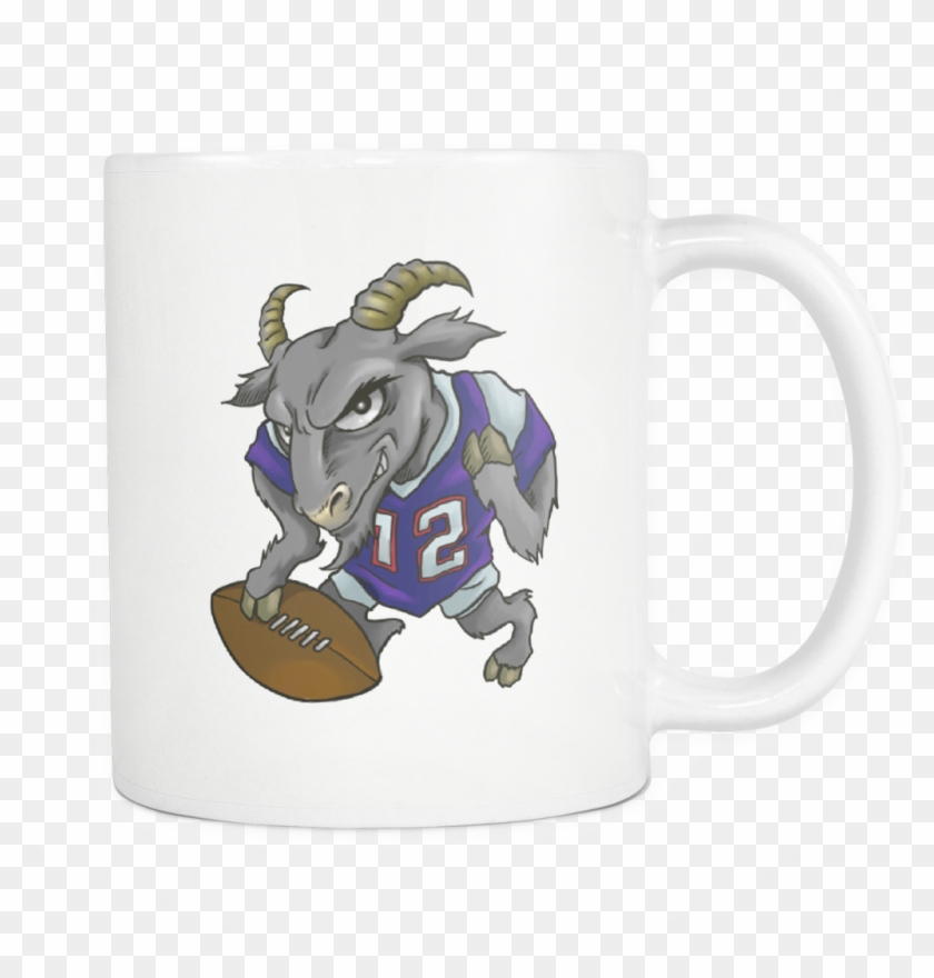 Tom Brady Goat Mug - Cartoon Clipart #1729986