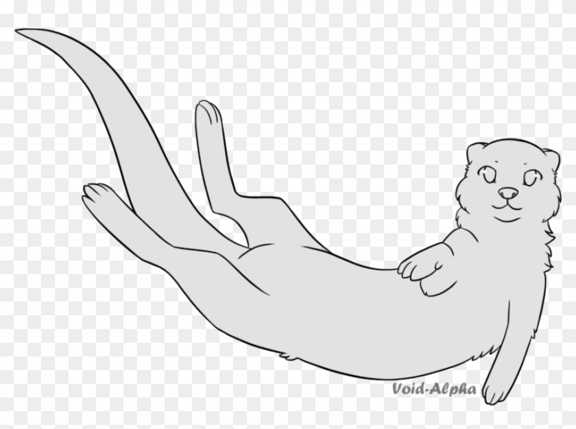 Drawn Otter Hand - F2u Otter Base Clipart