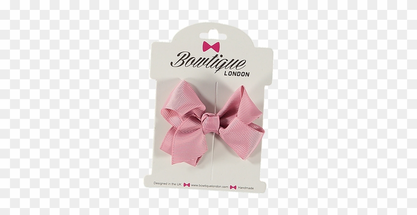 Bowtique London Pink Grosgrain Bow Hair Clip - Wedding Favors - Png Download #1730341