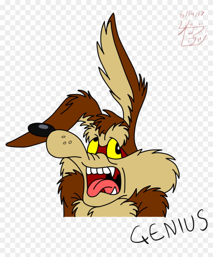 Genius Face - Wile E Coyote Genius Jpg Clipart