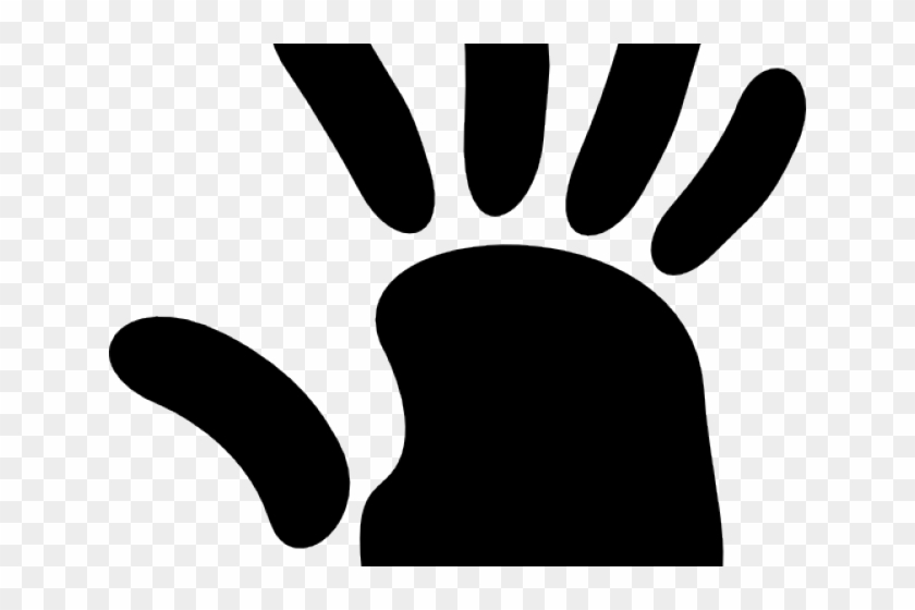 Handprint Clipart Right - Right Hand - Png Download