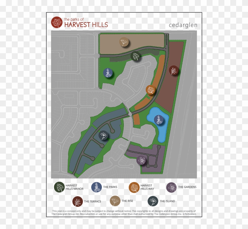 With Only 200 Single Family Homes And 500 Multi Family - Parks Of Harvest Hills Clipart