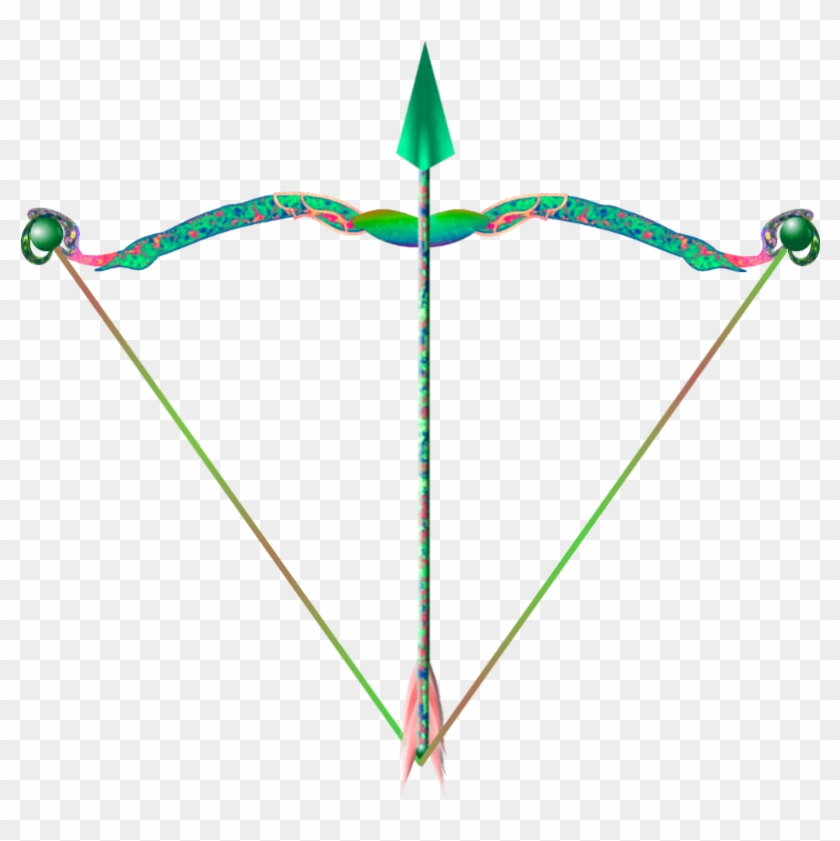Arrow Bow And Clip Art Free - Gem Bow Weapon - Png Download #1731107