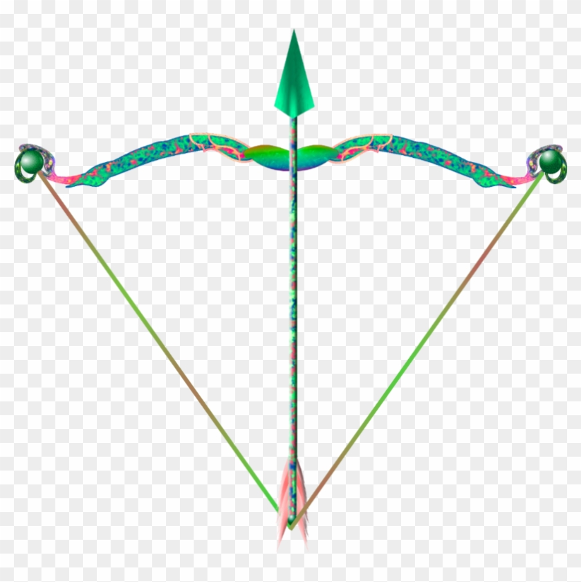 Arrow Bow And Clip Art Free - Gem Bow Weapon - Png Download