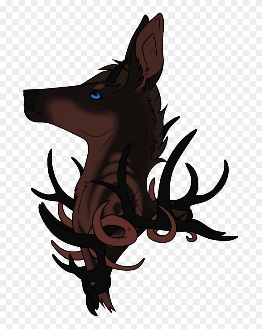 Antler Wreath, Made Of One Of Naoki's Fallen Antlers - Illustration Clipart