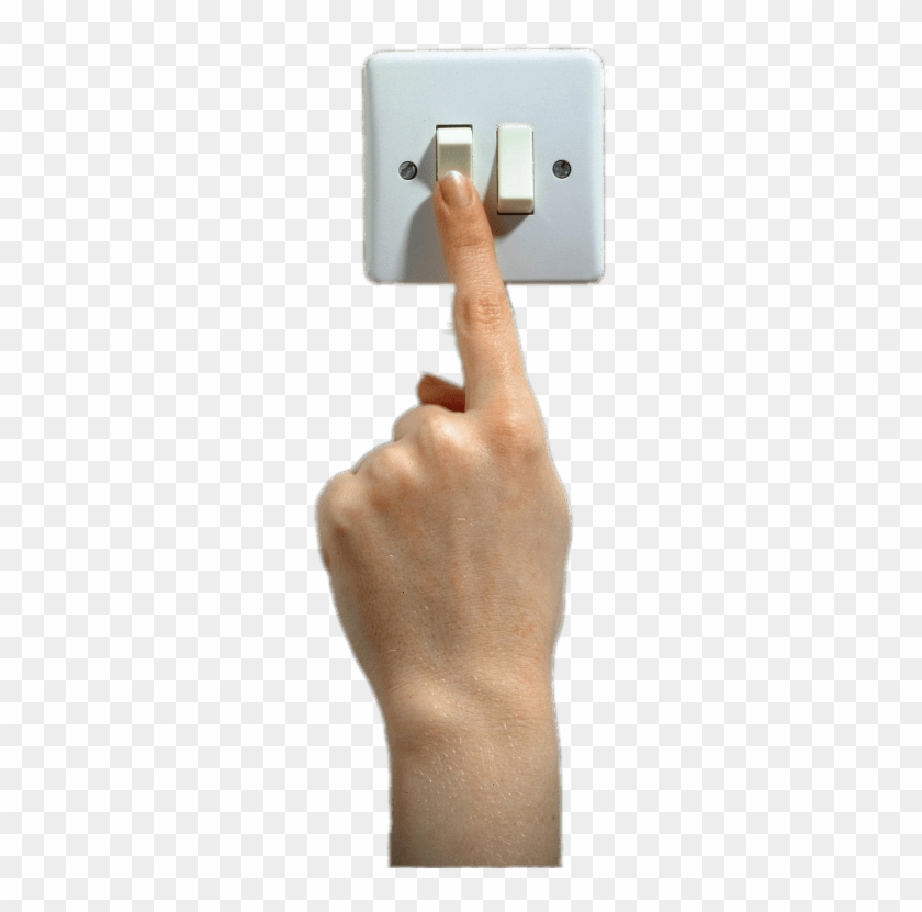 Download Finger On Light Switch - Off Clipart Png Download - PikPng