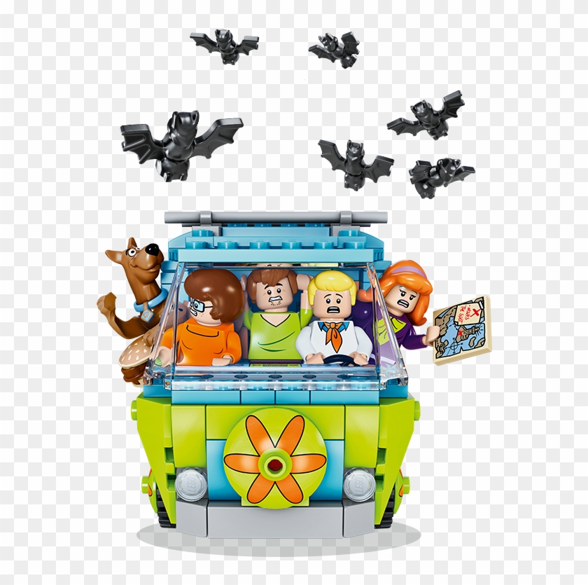 With Lego Scooby Doo And Shaggy Costume Characters, - Lego Scooby Doo Png Clipart #1732329