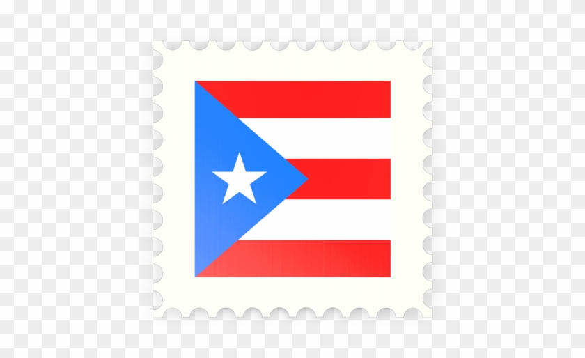 Illustration Of Flag Of Puerto Rico - Stamp Postage Png Puerto Rico Clipart #1732830