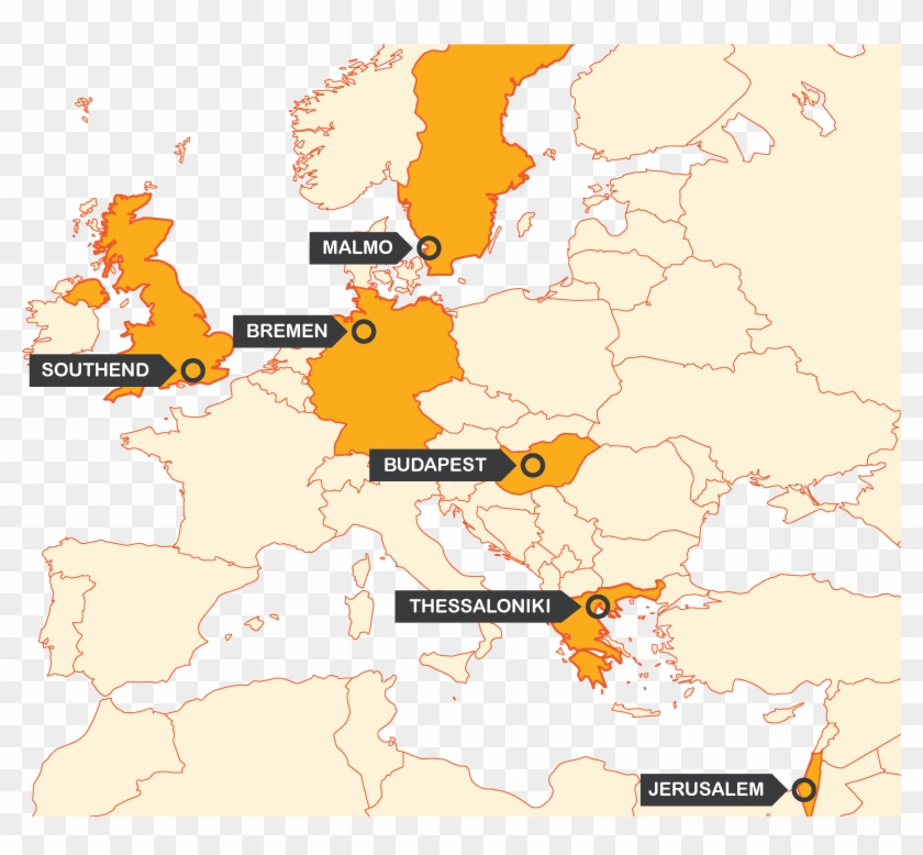 Twitter News - Detailed Map Of Europe Blank Clipart #1732862