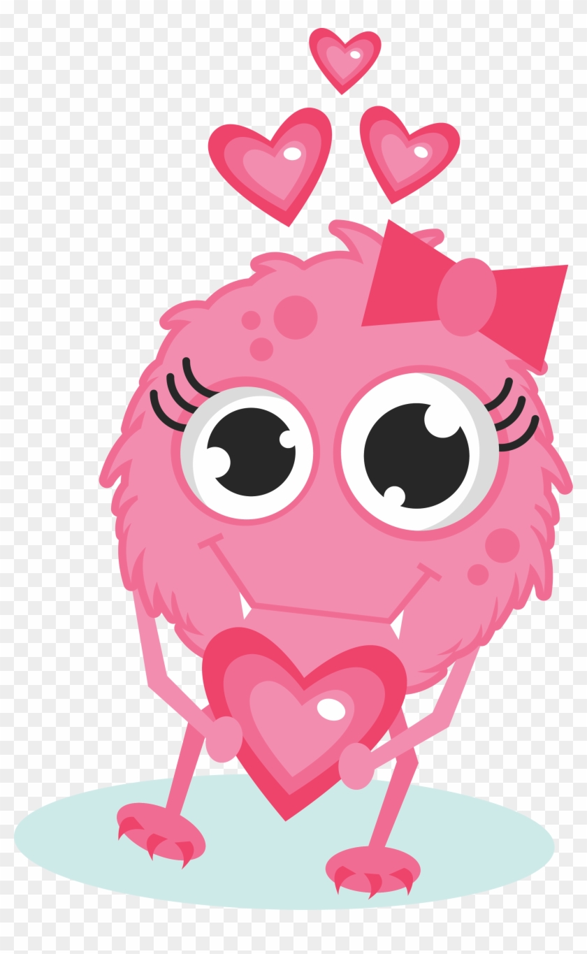 Googly Eye Valentine Monster Clipart - Valentines Day Clip Art Monsters - Png Download #1733184