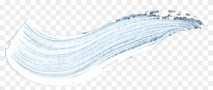 26 White Paint Brush Stroke - Sea Clipart #1733536