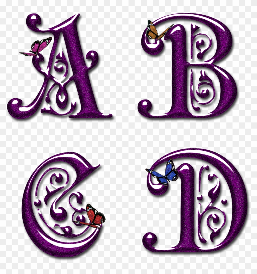 Alfabeto Lila Con Mariposas Png - Alphabet B Purple Clipart #1733670