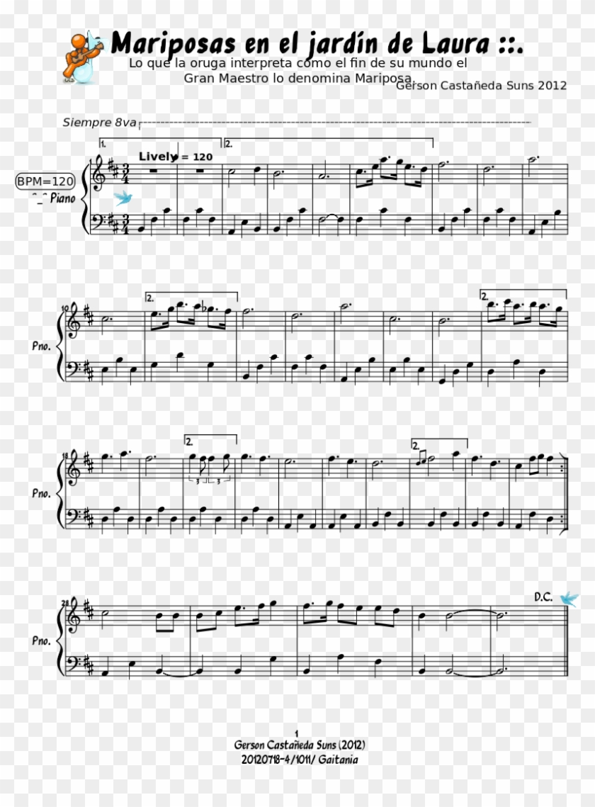 Mariposas En El Jardín De Laura - Zez Confrey Clipart #1733794