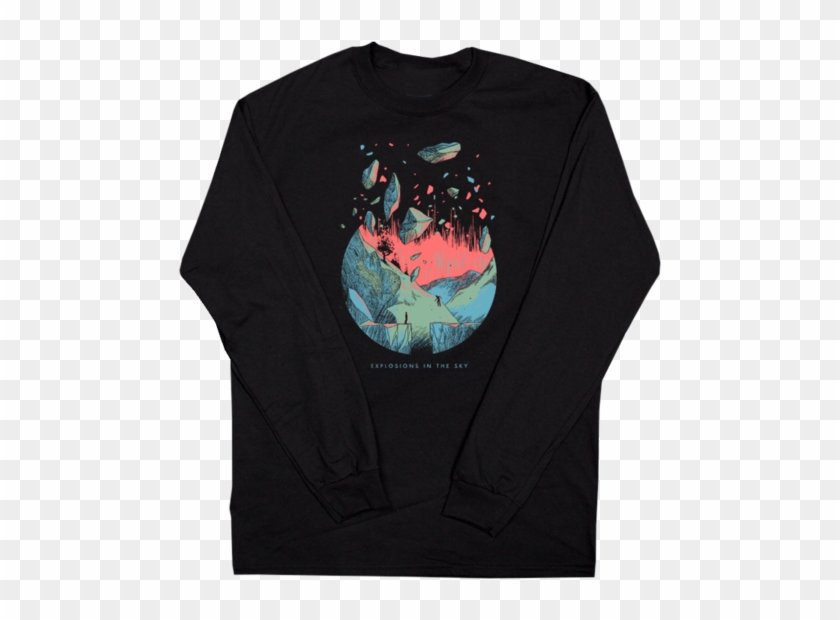 Explosions In The Sky 'dissolve' Black Long Sleeve - Explosions In The Sky Dissolve Clipart #1734341