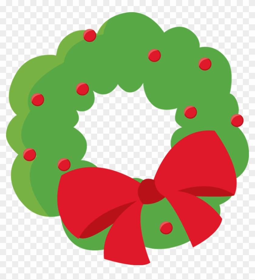 Christmas Wreath Clip Art - Guirlanda Natal Minus - Png Download #1734490