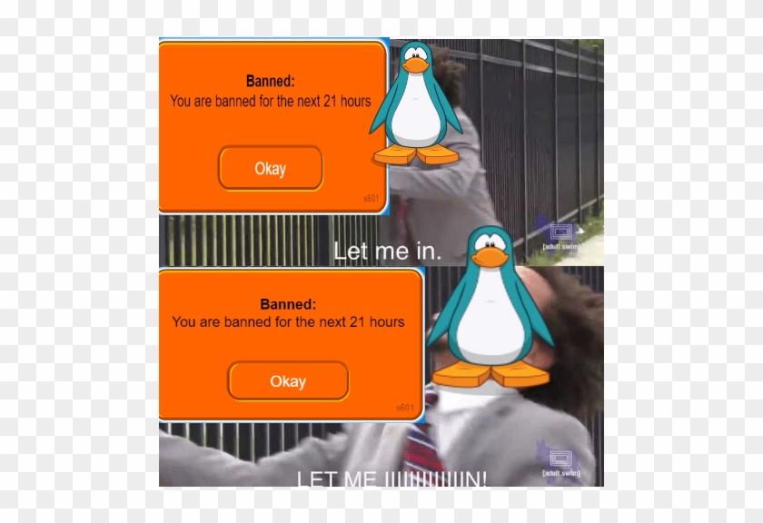Banned - Let Me In Meme Clipart