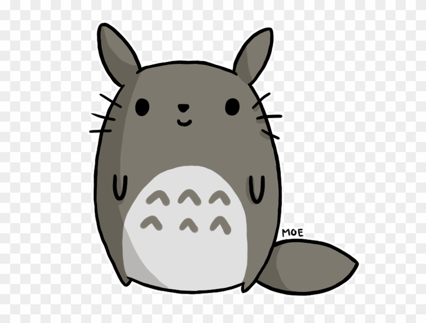 Kawaii Totoro Png - De Totoró Clipart