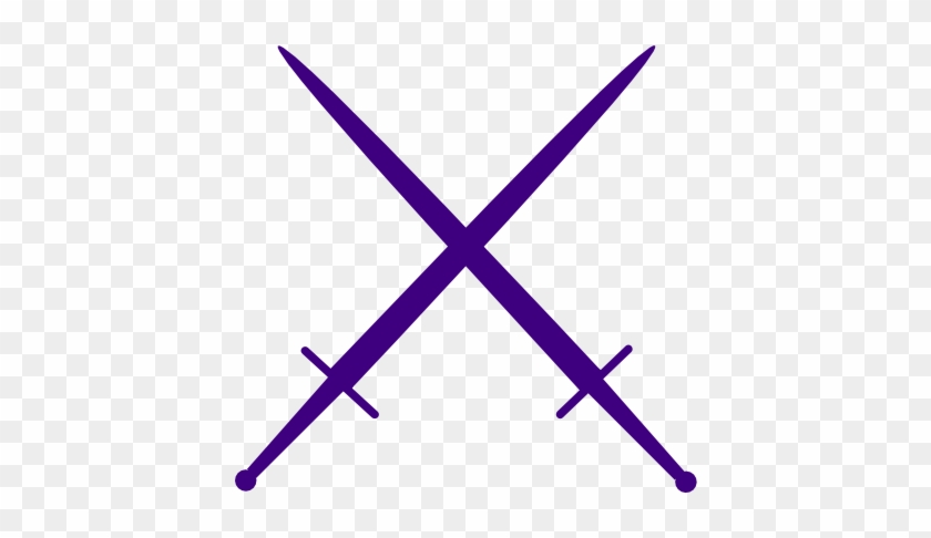 Small - Transparent Purple Sword Clipart