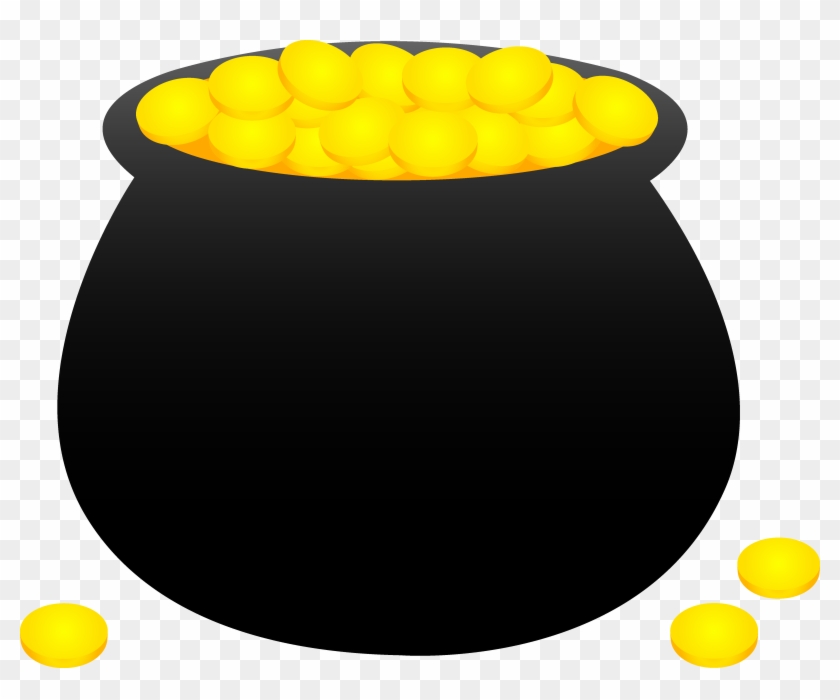 Pot Of Gold Coins - Pot Of Gold Clipart - Png Download