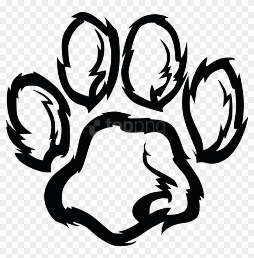 Free Png Download Furry Paw Print Png Images Background - Furry Paw Print Clipart #1736255