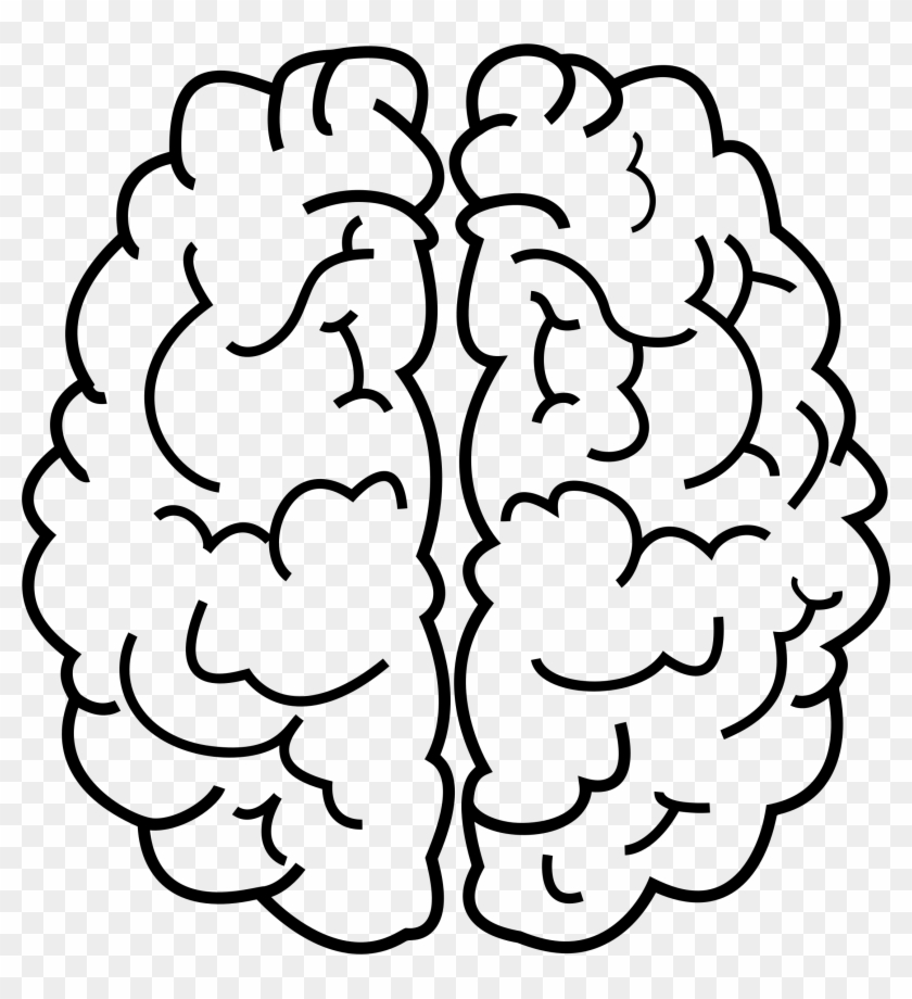 Big Image Png - Brain Outline No Background Clipart